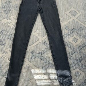 7 For All Mankind Dark Gray Skinny Jeans